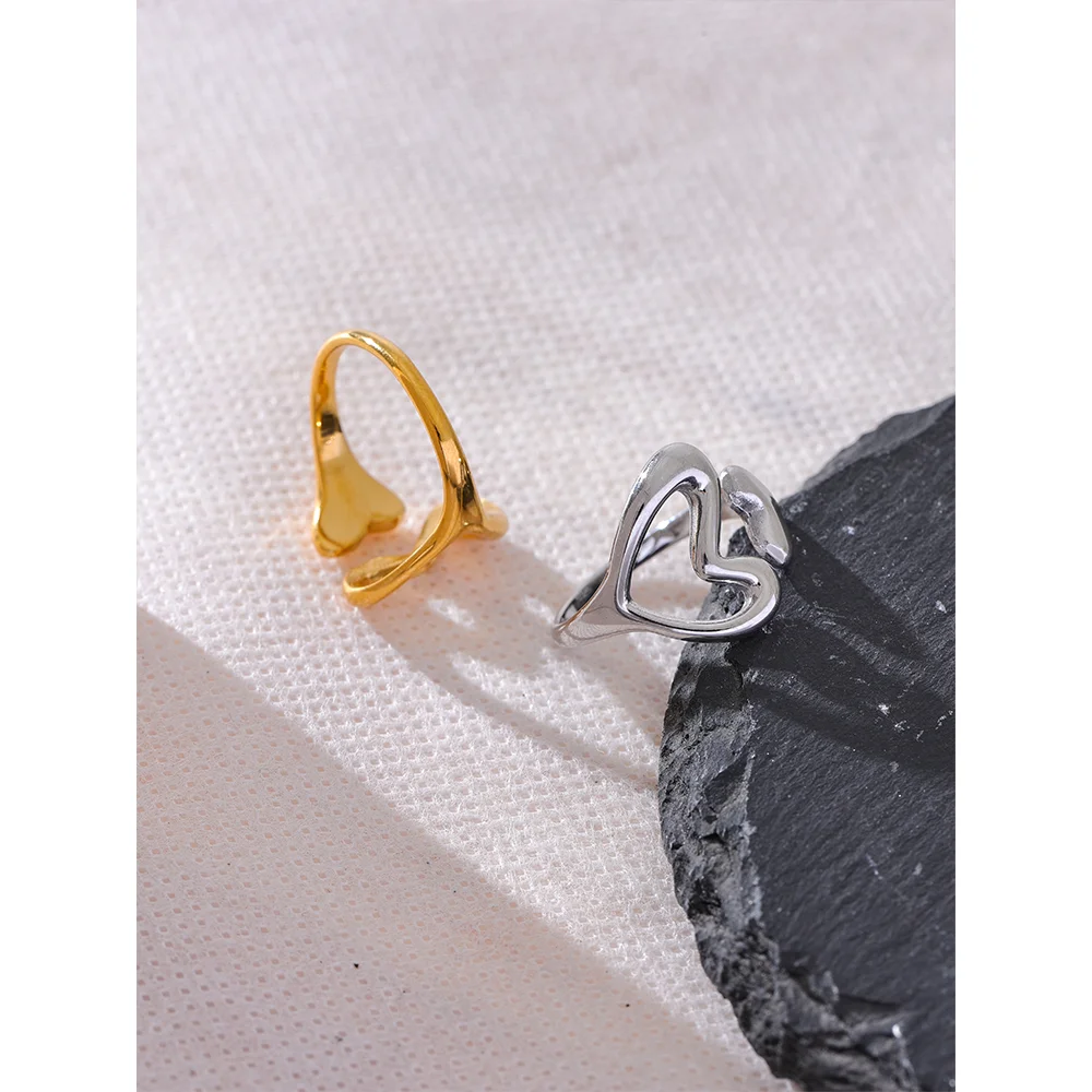 Heart Love Hollow Ring