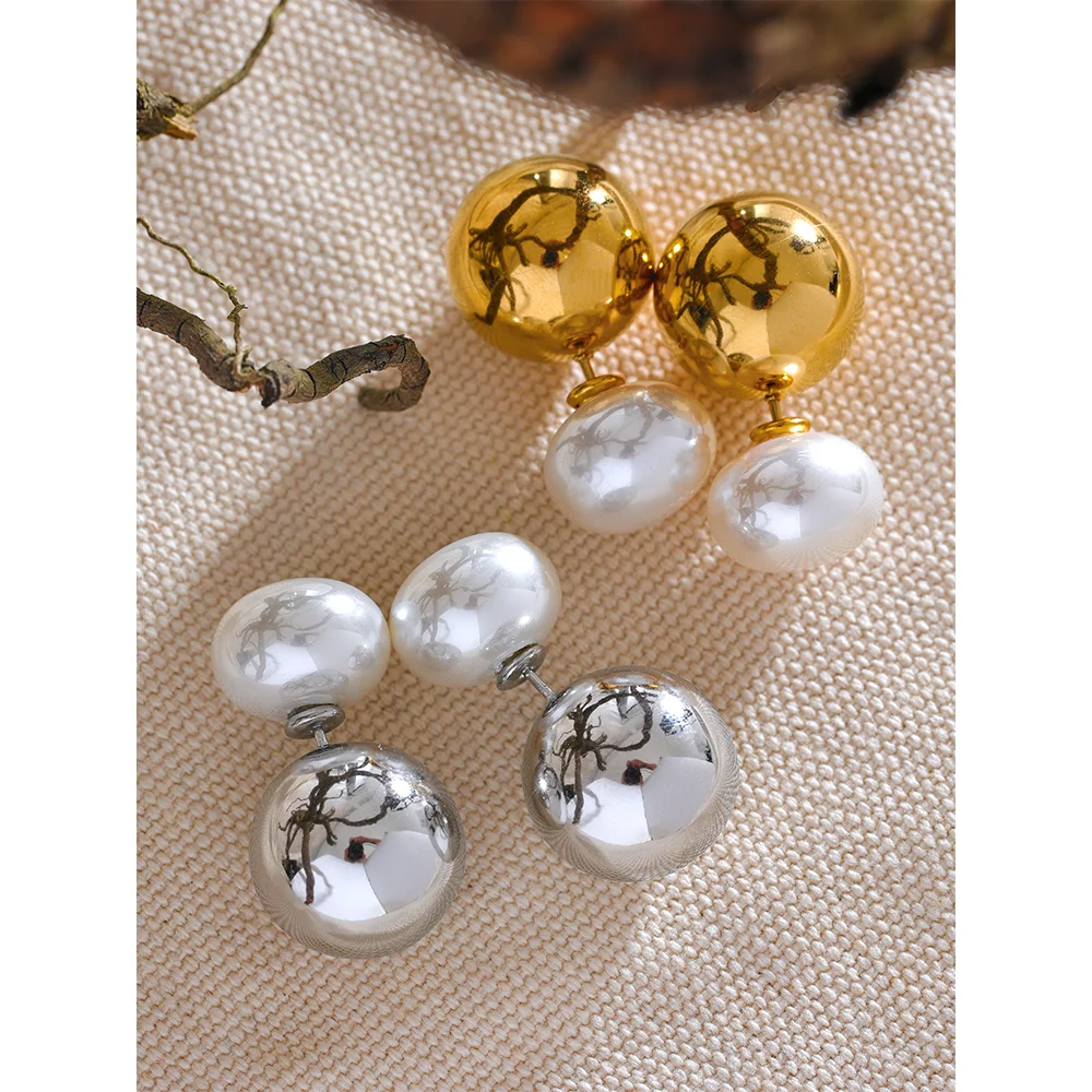 Imitation Pearl Earrings