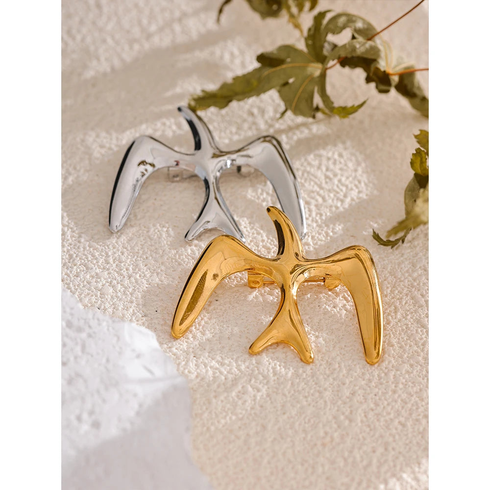 Bird Swallow Brooch Pin