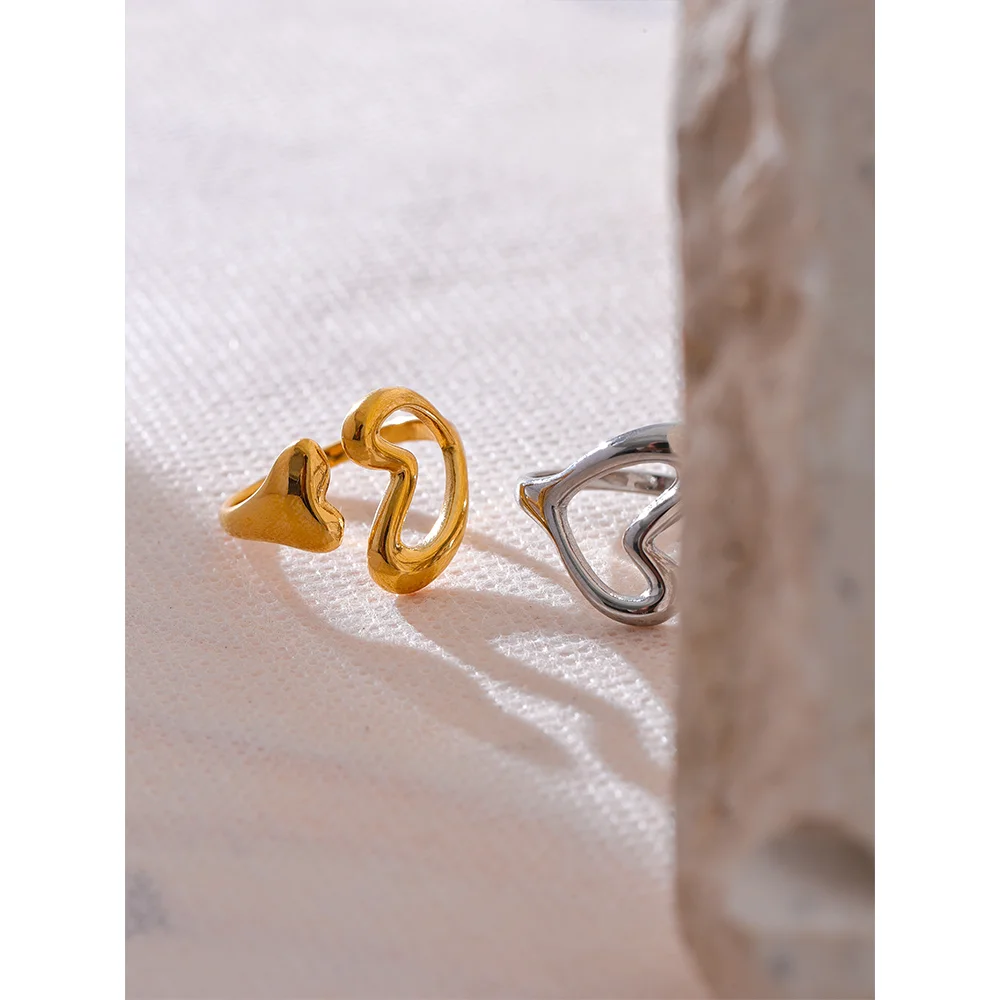 Heart Love Hollow Ring