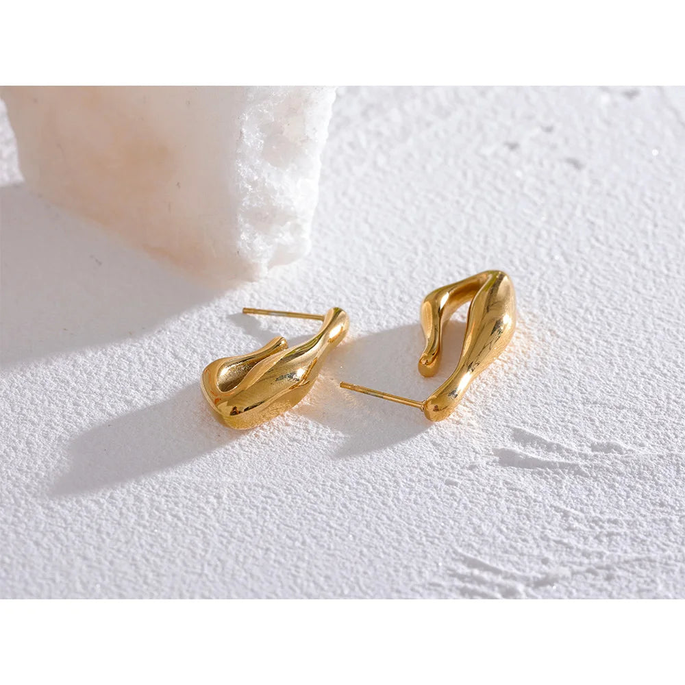 Geometric Unusual Big Stud Earrings