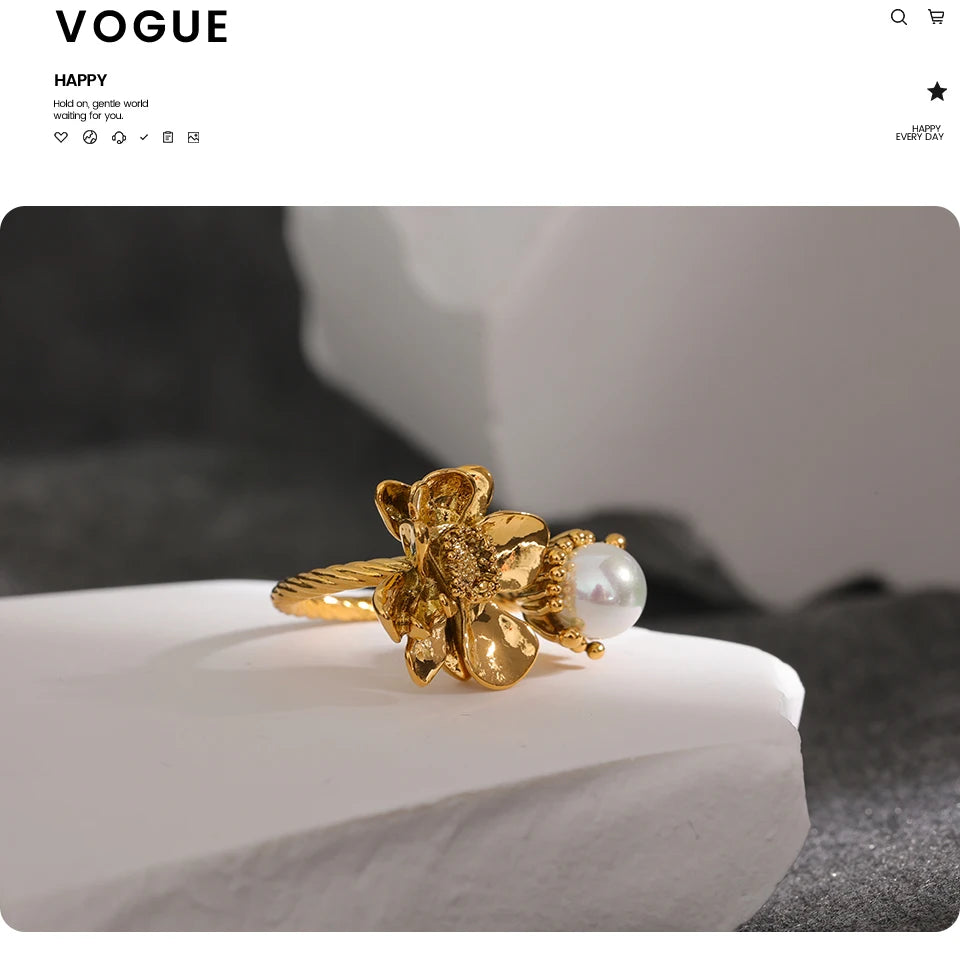 Charm Flower Ring