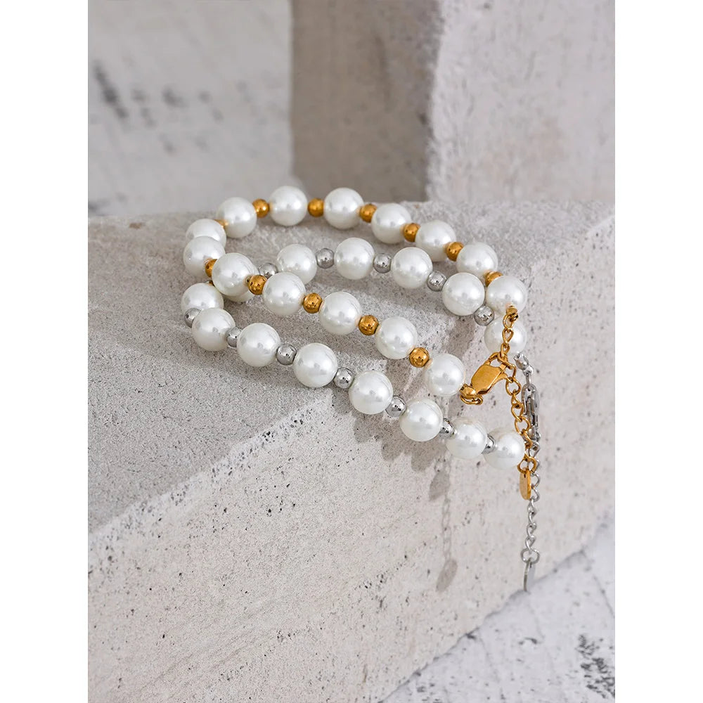 Pearls Handmade Chain Bracelet Bangle